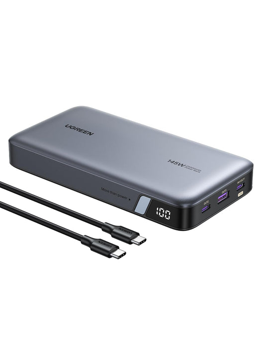 UGREEN 145W Laptop Power Bank 25000mAh, 140W PD3.0 Fast Charge, 3-Port Portable Charger for MacBook Pro, Dell XPS, iPad, iPhone 17 Series, Galaxy S25 Ultra, DJI, Drone