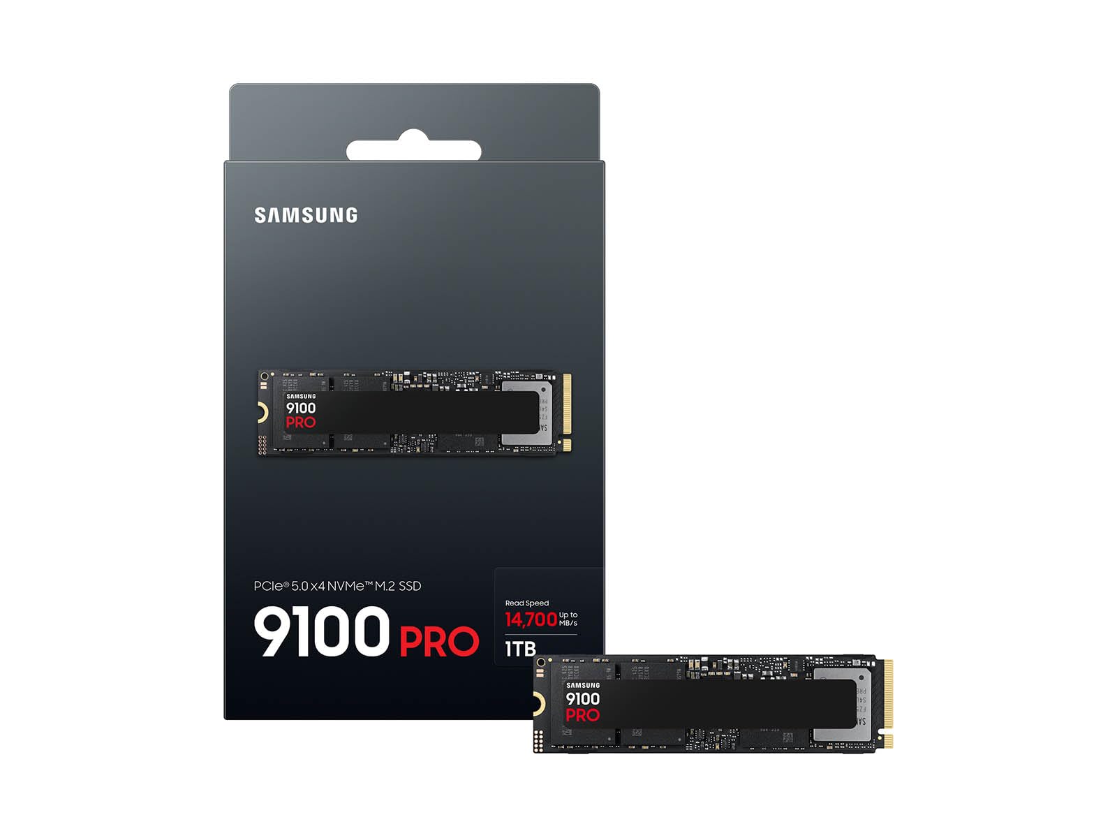 Samsung 9100 PRO Series - 1TB PCIe 5.0 x4, NVMe 2.0, M.2 Internal SSD, Up to 14,700MB/s, Fast Speed, Thermal Contorl, MZ-VAP1T0B/AM [Canada Version] Samsung