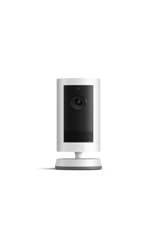 Ring Outdoor Cam Plus, Battery — Wide-Angle 2K Video with Ring Vision, Low-Light Sight for full-color night vision, Mount-Anywhere Versatility, White