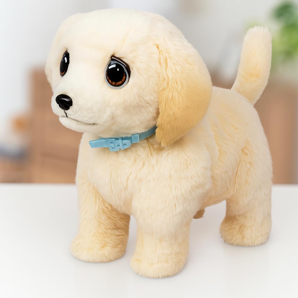 Little Live Pets Ouchies - Cooper The Retriever Puppy|Transform from Injured to Healed Like a Vet. Make a Real Cast. Walking Puppy with Carrier (35cm/13.8in Tall). Repeat Play. 50+ Sounds & Reactions Little Live Pets