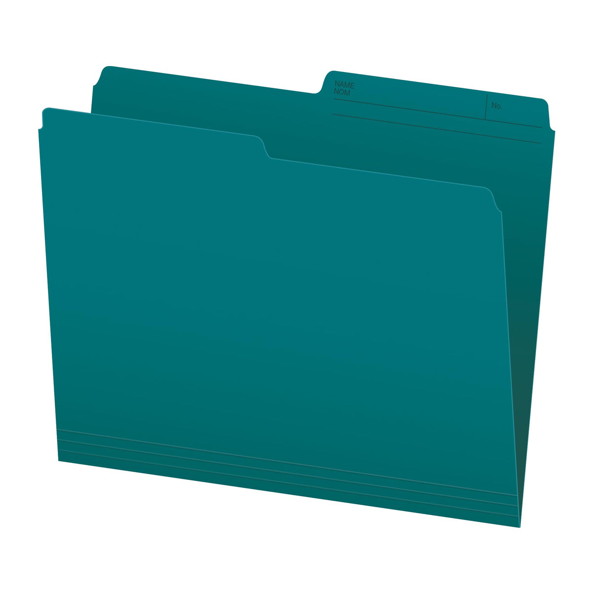 Pendaflex File Folders, 1/2 Cut Tab, Letter Size, Teal, Durable Paper Stock, 100/Box, Ideal for Office/Home/School Organization, Made in Canada, Reversible File Organizers