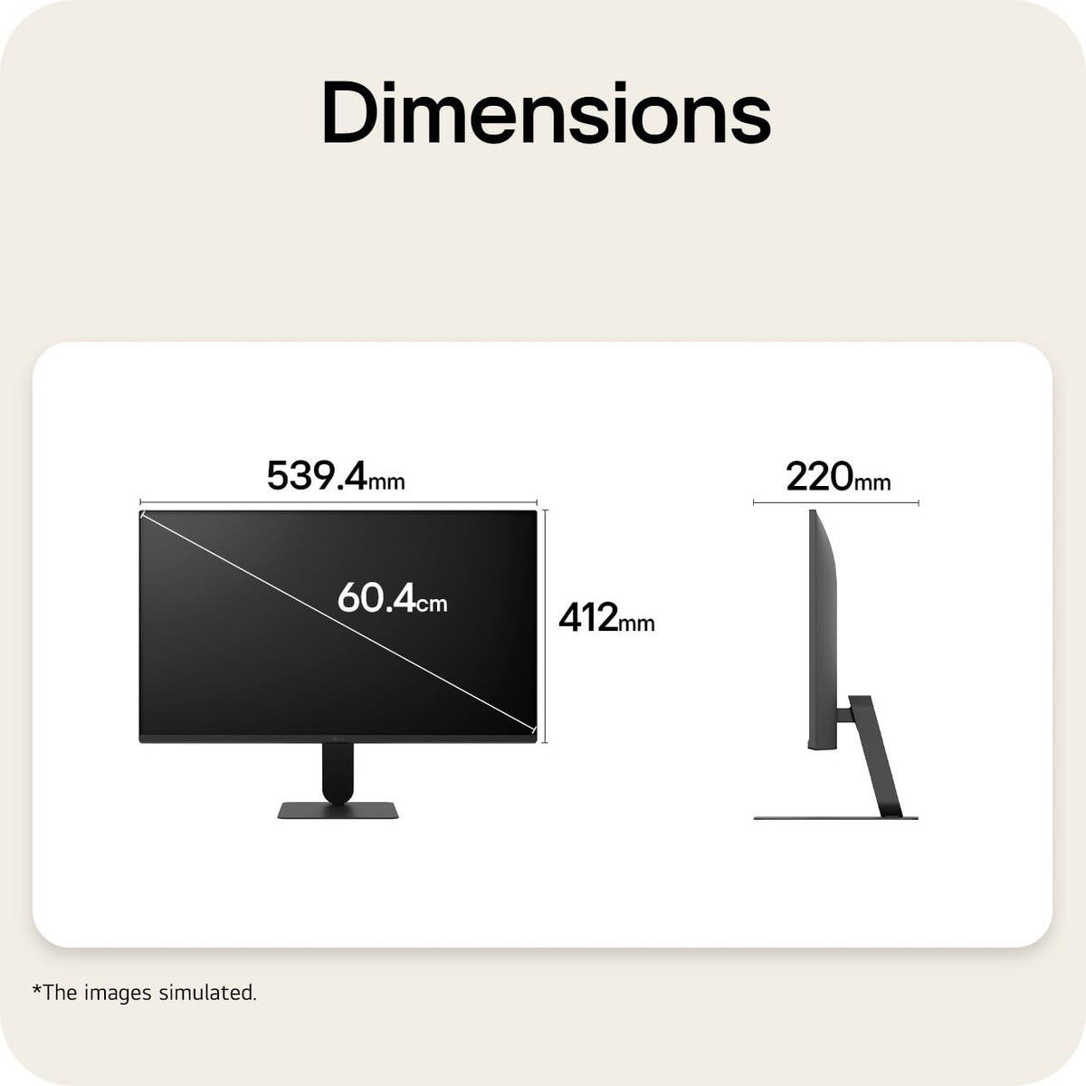 LG 23.8" Gaming Monitor 24U411B-B FHD (1920x1080) IPS 144Hz