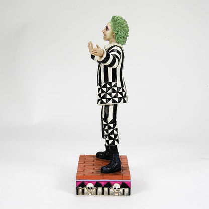 Enesco Beetlejuice by Jim Shore Classic Standing Pose Beetlejuice Figurine- Resin Hand Painted Crafted Collectible Figurines Halloween Home Decor Statue, 7.01 Inch
