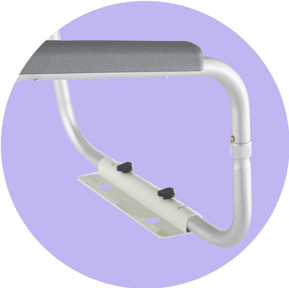 Medline Toilet Safety Rail for Seniors with Easy Installation; Height Adjustable Toilet Safety Frame; Bathroom Assist Rail with Armrests; Bathroom Safety; 250 lb. Weight Capacity - Available at All In One Marketplace Canada