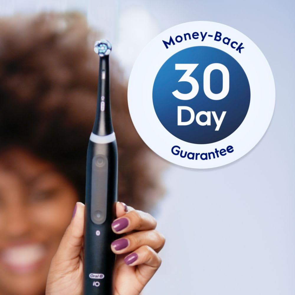 Oral-B iO Genuine Replacement Brush Heads, Black, 4ct Ultimate Clean + 1ct Gentle Care, 15 Month Supply, Compatible Exclusively with Oral-B iO Electric Toothbrushes, Not Compatible with any Other Series Including: Pro, Vitality, Smart, or Genius - Available at All In One Marketplace Canada