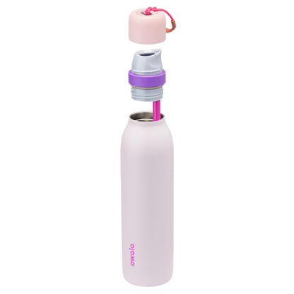 Owala FreeSip Twist Insulated Stainless Steel Water Bottle with Straw for Sports and Travel, BPA-Free, 24-oz, Pink/Purple (Dreamy Field) 🍁 All In One Marketplace Canada