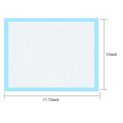 OBYFGILY 100 Pack Disposable Changing Pads, Portable Diaper Change Pad for Baby, Super Absorbent Leak-Proof Incontinence Bed Table Pee Mat for Travel and Home