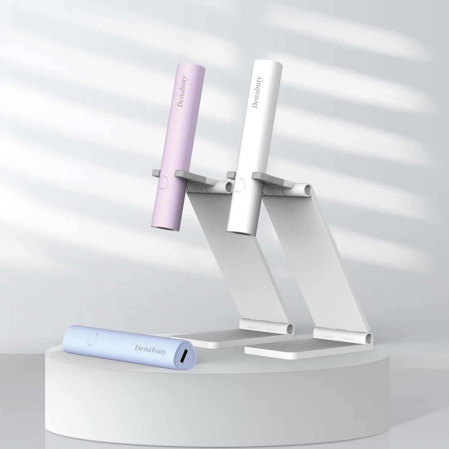 UV Light for Gel Nails, Denabuty Mini U V LED Nail Lamp Handheld with Stand, Portable Nail Dryer Rechargeable USB Cordless, Nail Light with 2 Timers for Fast Drying, Violet - Available at All In One Marketplace Canada