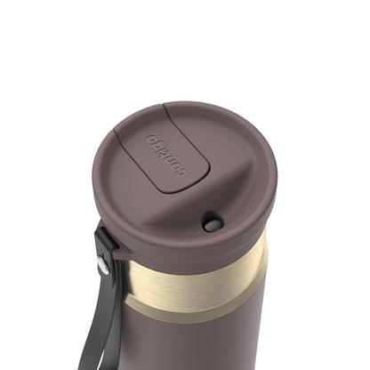 Contigo SnapSeal 16 oz Travel Mug w/Carry Strap | Vacuum-Insulated Stainless Steel for Hot Coffee & Tea or Cold Drinks | Spill-Proof Lid w/Straw Compatibility | BPA & Lead-Free | Dishwasher Safe