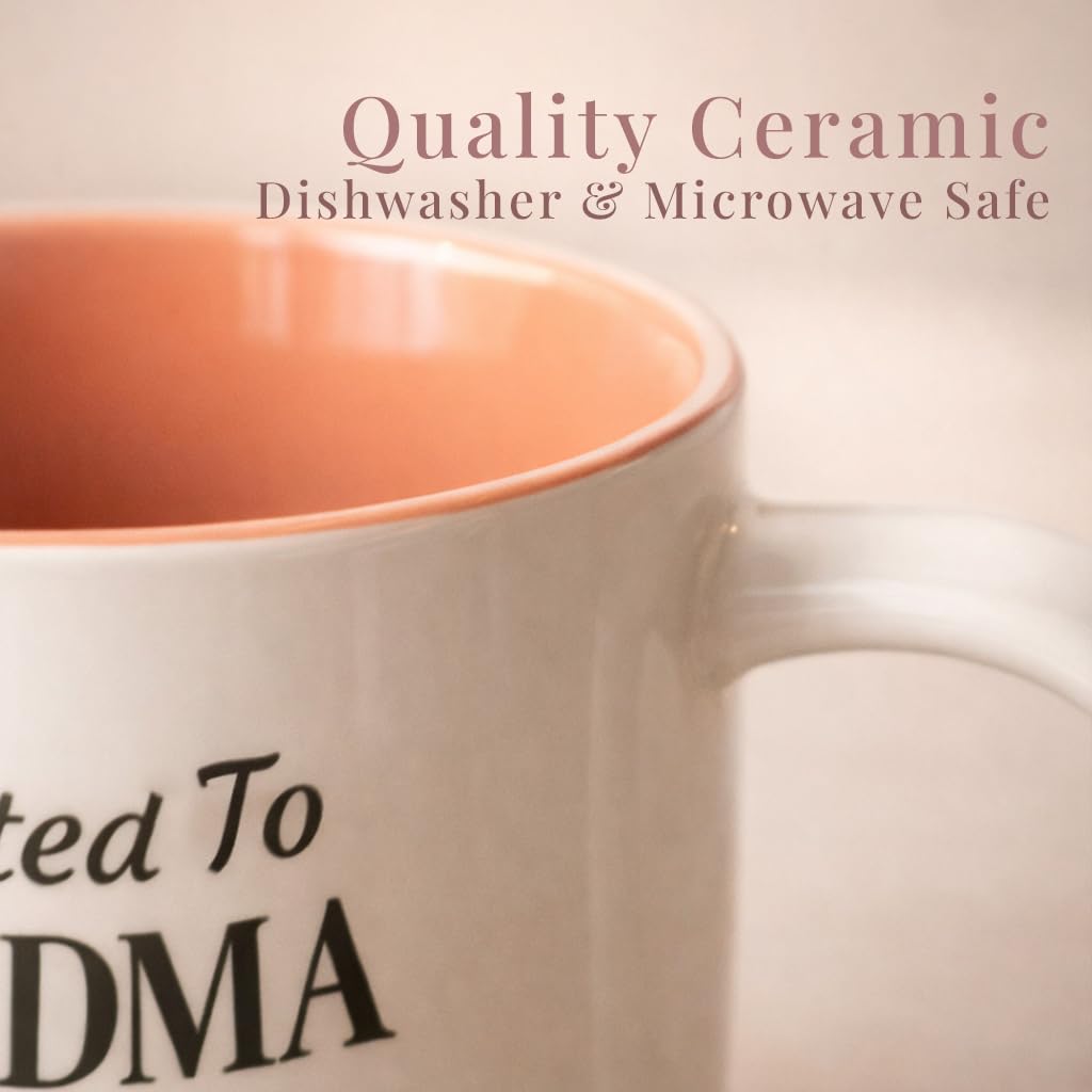 Triple Gifffted Promoted to Grandma Coffee Mug, Baby Reveal, 380 ml Ceramic 🍁 All In One Marketplace Canada