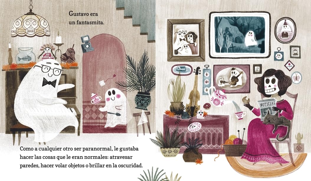 Gustavo, le petit fantôme timide : (Un livre illustré d'Halloween pour les enfants de 3 à 7 ans - Célébrant l'amitié, le courage et les traditions culturelles)