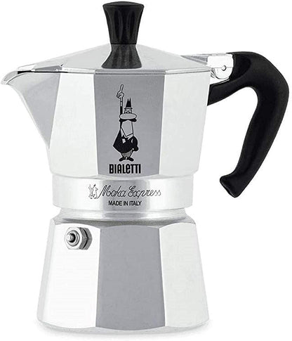 Bialetti Moka Express 1-Cup (2 Oz - 60 Ml) Aluminum Stovetop Espresso Maker, Silver 🍁 All In One Marketplace Canada
