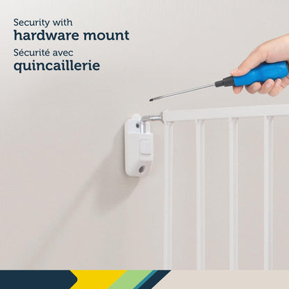 Safety 1st Top of Stairs Expanding Metal Gate, White, Adjustable Width 27"-42" Height 28" (GA090CWHOF2) 🍁 All In One Marketplace Canada