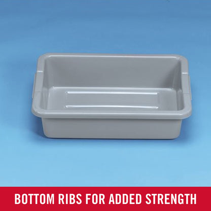 Rubbermaid Commercial Products Standard Bus/Utility Box 4.6-Gallon Gray Plastic Heavy Duty Restaurant Wash Basin/Dish Washing Tub for Kitchen Organization/Storage 🍁 All In One Marketplace Canada