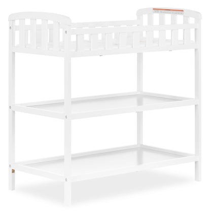 Dream On Me Emily Changing Table In White, Comes With 1" Changing Pad, Features Two Shelves, Portable Changing Station, Made Of Sustainable New Zealand Pinewood Dream On Me