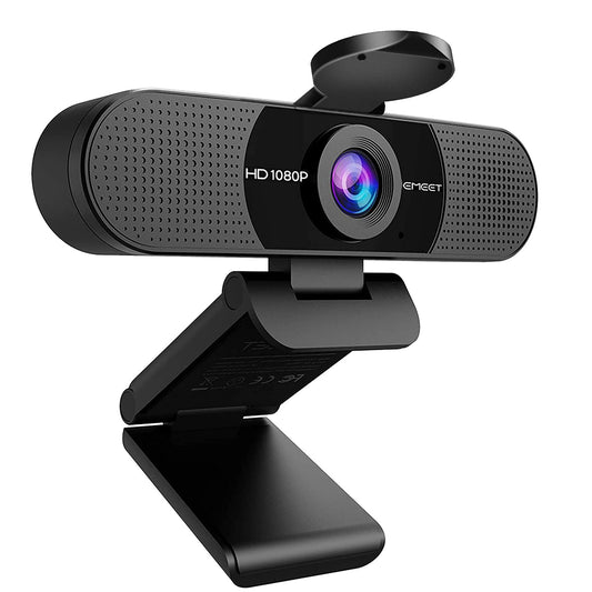 EMEET 1080P Webcam with Microphone, C960 Web Camera, 2 Mics Streaming Webcam, 90°FOV Computer Camera, Plug and Play USB Web Cam for Online Calling/Conferencing, Zoom/Teams/Facetime/YouTube, Laptop/PC - Available at All In One Marketplace Canada
