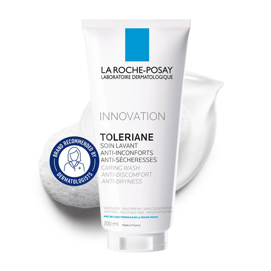 La Roche-Posay Face Wash, Toleriane Hydrating Cleanser with Ceramides, Face Wash for Normal to Dry Sensitive Skin, Soap Free, Fragrance Free, Alcohol Free, 200mL - Available at All In One Marketplace Canada