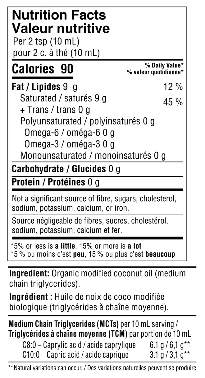 Nutiva Organic MCT Oil – 946 mL Pure, Unflavored Medium Chain Triglycerides for Keto, Paleo & Vegan Diets