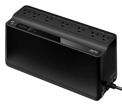 APC UPS Battery Backup & Surge Protector with USB Charger, 600VA APC Back-UPS (BE600M1)