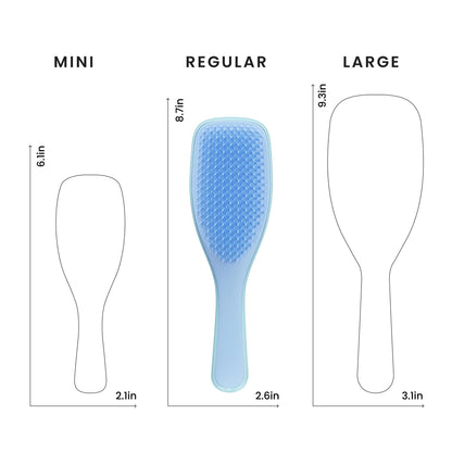 Tangle Teezer Ultimate Detangler Brush for Wet & Dry Hair, Eliminates Knots & Reduces Breakage for Straight to Wavy Hair Types, Denim Blues