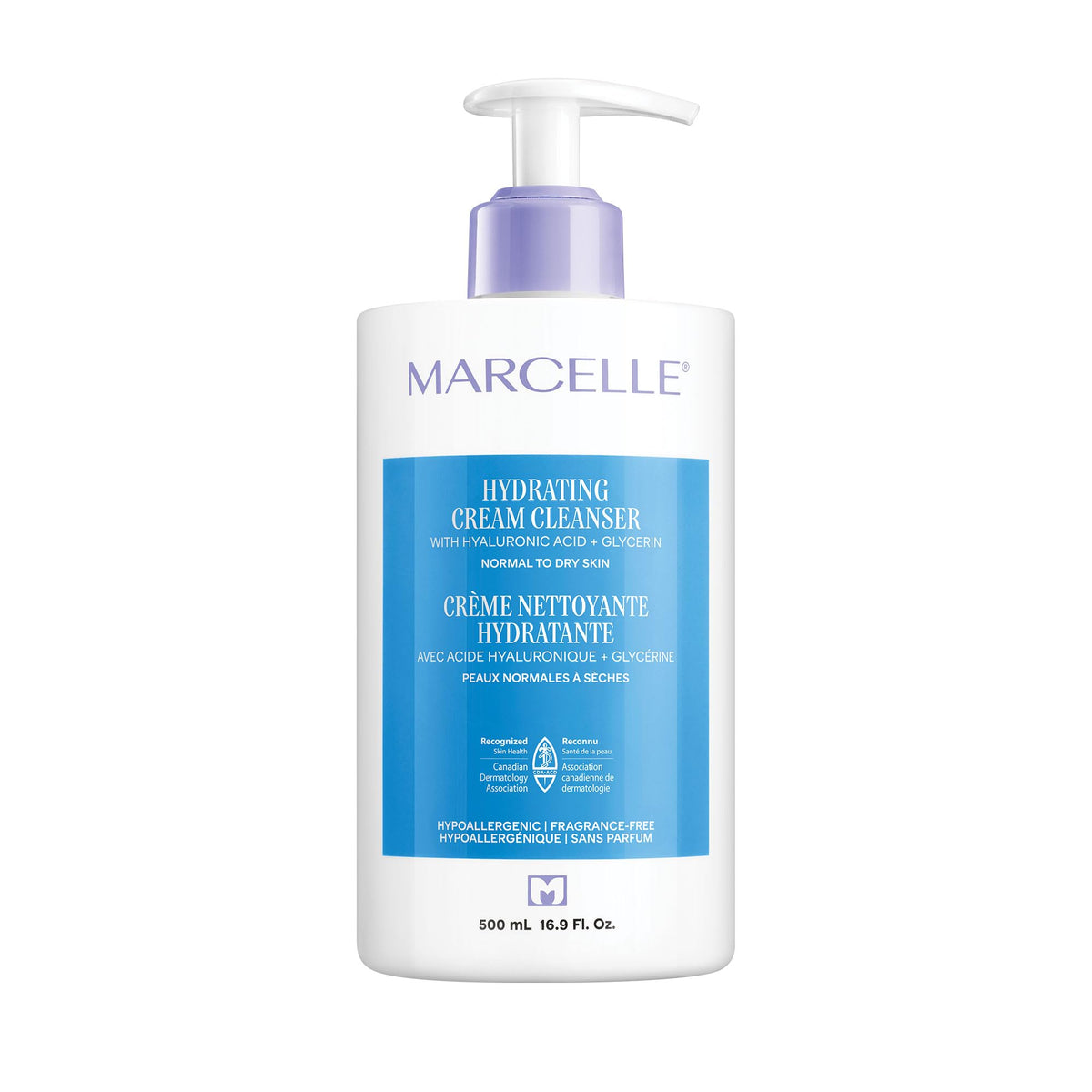 Marcelle Hydrating Cream Cleanser, Normal to Dry Skin, 500 mL