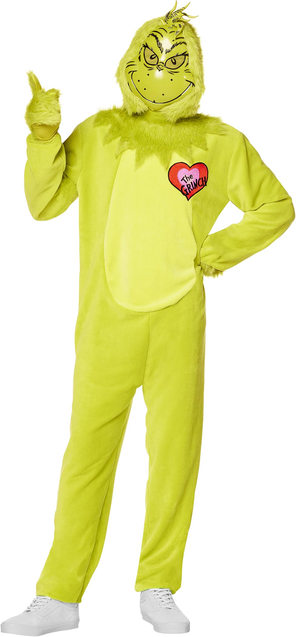 Déguisement combinaison de luxe pour adulte Le Grinch par InSpirit Designs | Sous licence officielle | Accessoires Dr. Seuss | Tenue d'Halloween, L