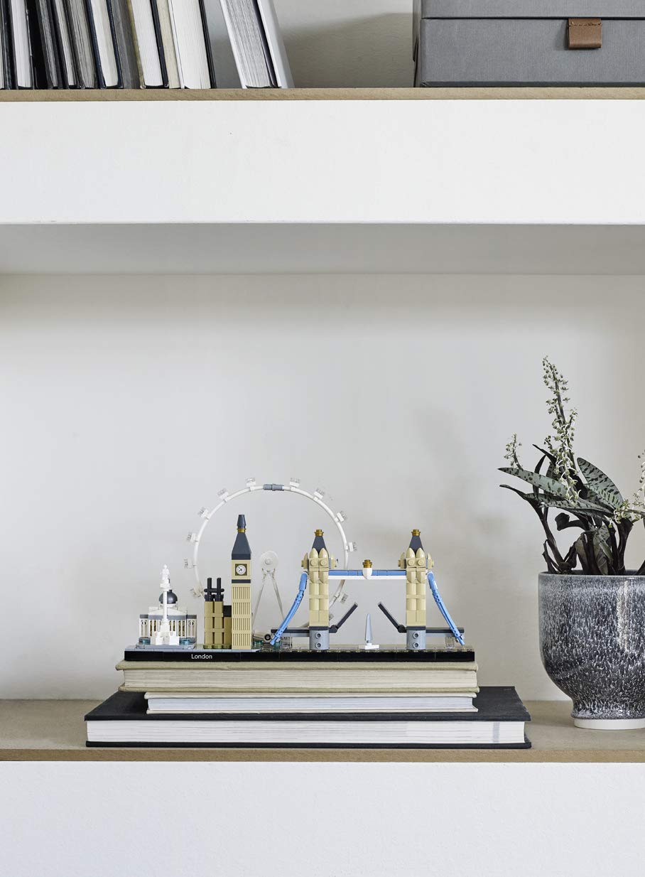 LEGO Architecture London Skyline 21034 Collectible Model Building Kit with London Eye, Big Ben, and Tower Bridge, Office Home Décor, Skyline Collection LEGO