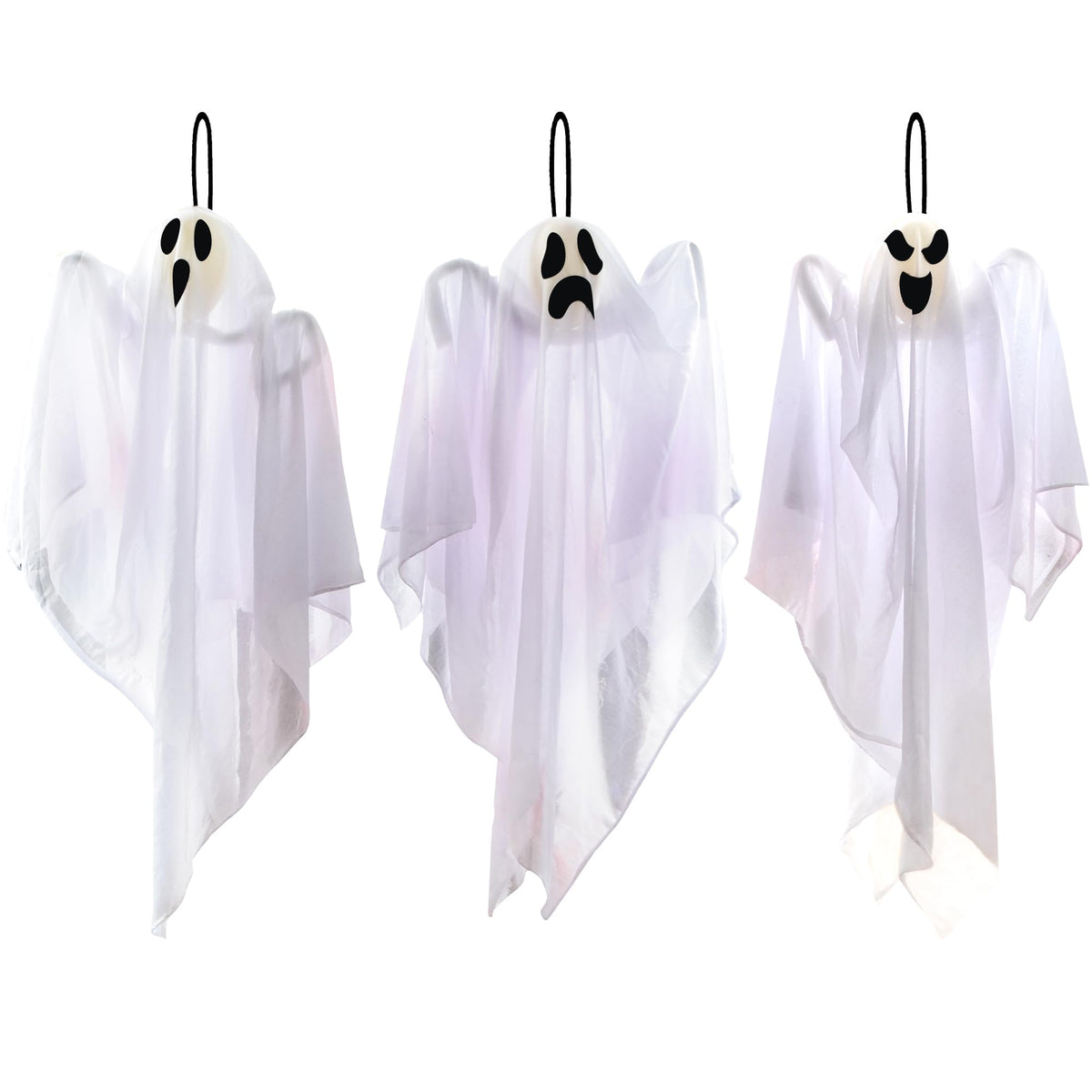 JOYIN 3 PCS Halloween Party Decorations 27.5" Hanging Ghosts, Cute Flying Ghosts for Front Yard Patio Lawn Garden Party Décor and Holiday Decorations 🍁 All In One Marketplace Canada