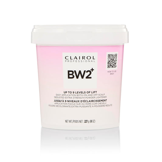 Clairol Professional BW2+ Dedusted Extra Strength Powder Lightener for Hair Highlights, 8 oz | 227 g Clairol Professional