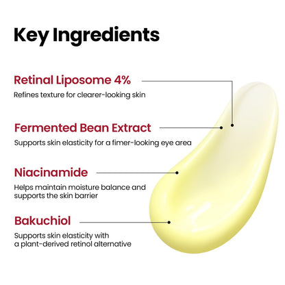 Seoul 1988 Eye Cream: Retinal Liposome 4% +Fermented Bean 30ml - Available at All In One Marketplace Canada