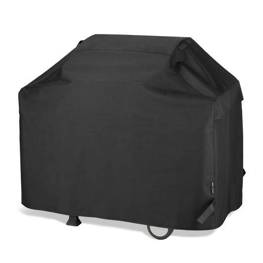 UNICOOK BBQ Cover 55 Inch, Heavy Duty Waterproof Housse BBQ, Special Fade and UV Resistant Outdoor Barbecue Grill Cover, Barbecue Accessories Compatible for Weber Char-Broil Brinkmann and More