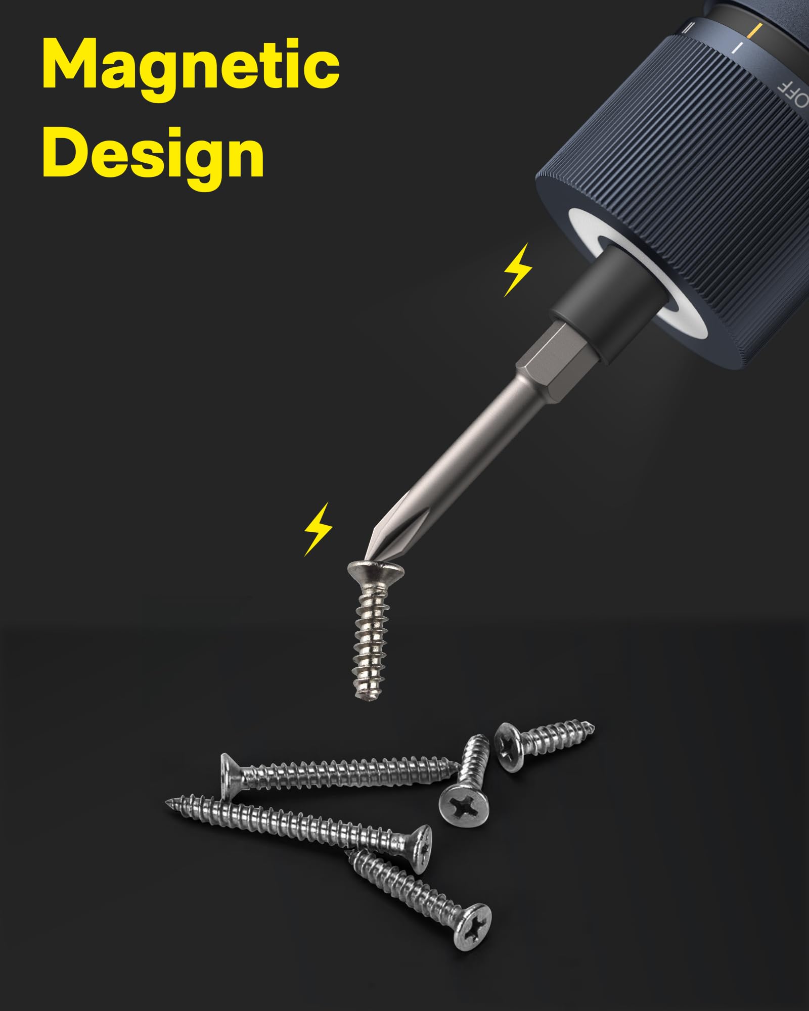 HOTO Electric Screwdriver Set, 3.6V Cordless Screwdriver Set USB-C, 3 Torque Settings, 1500mAh Battery, LED Light & 12 S2 Metal Bits for Furniture/Electrical Repairs - Available at All In One Marketplace Canada