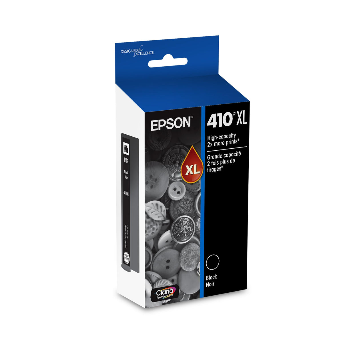 Epson 410XL Genuine High-Capacity Black Ink Cartridge T410XL020