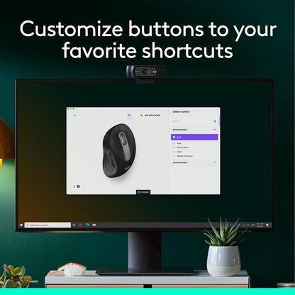 Logitech Signature M650 Wireless Mouse Small to Medium Sized Hands - Black