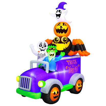 Camion gonflable d'Halloween Occasions de 3,2 m, 3,2 m de haut, multicolore