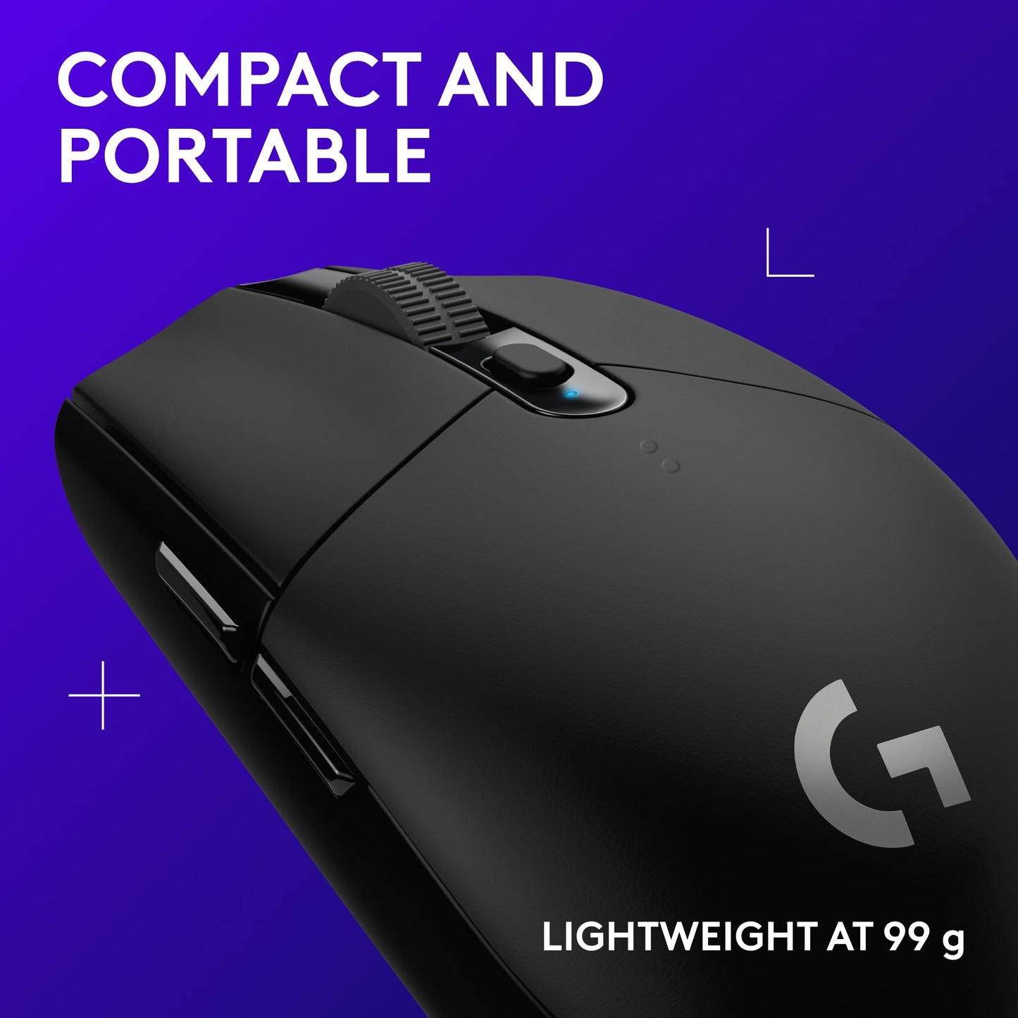 Logitech G305 Lightspeed Wireless Gaming Mouse, Hero Sensor, 12,000 DPI, Lightweight, 6 Programmable Buttons, 250h Battery, On-Board Memory, Compatible with PC, Mac - Black - Available at All In One Marketplace Canada