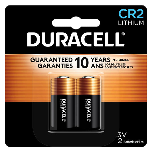 Duracell CR2 3V Lithium Battery, 2 Count (Pack of 1), CR2 Battery Lithium, High Power, Long-Lasting for Video and Photo Cameras, Lighting Equipment, and More - Available at All In One Marketplace Canada