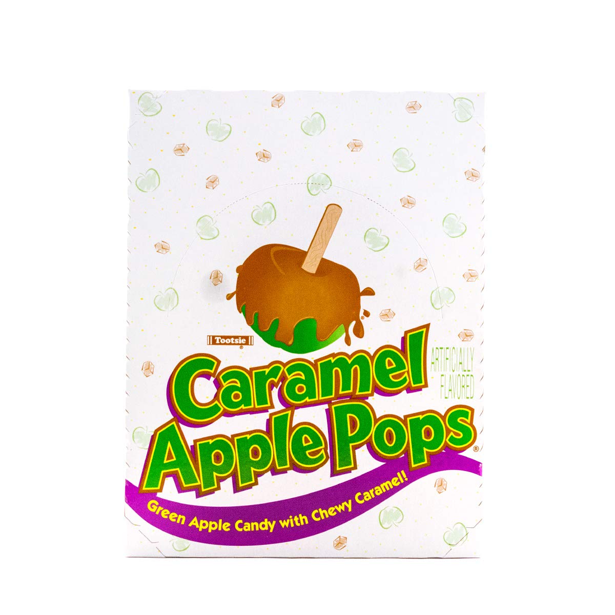 Tootsie Caramel Apple Pop - Box of 48 Individually Wrapped Lollipops