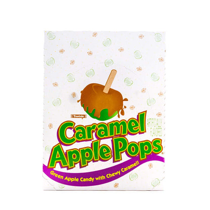 Tootsie Caramel Apple Pop - Box of 48 Individually Wrapped Lollipops