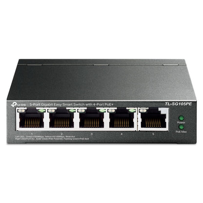 TP-Link 5–Port Gigabit PoE Switch, 4 PoE+ Ports @65W, Easy Smart (TL-SG105PE) TP-Link