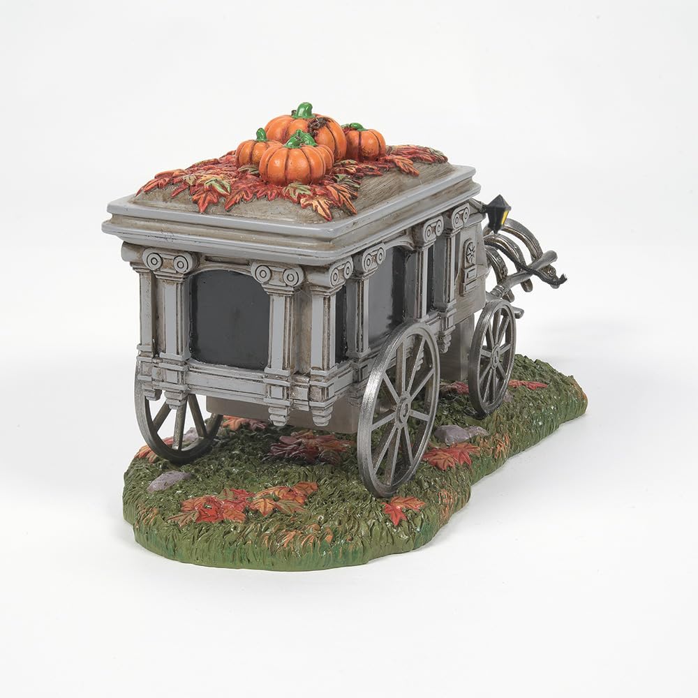 Department 56 Snow Village Accessoires Halloween Disneyland le corbillard du Haunted Mansion, figurine, 10,6 cm, multicolore