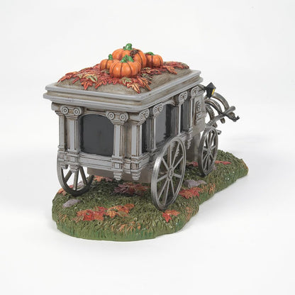 Department 56 Snow Village Accessoires Halloween Disneyland le corbillard du Haunted Mansion, figurine, 10,6 cm, multicolore