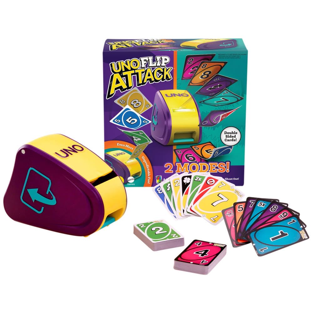 Mattel Games UNO Flip Attack Card Game, Ages 7+, 2-10 Players Mattel Games