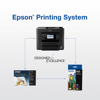Epson 822 Genuine Ink Cartridge XL Black and Standard Color Combo Pack Epson