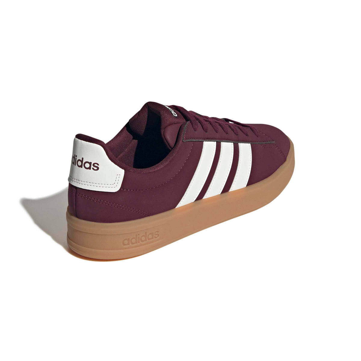 adidas Men's Grand Court 3.0, Maroon/Off White/Gum, 10