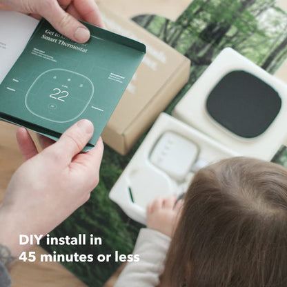 ecobee New Smart Thermostat Enhanced - Programmable Wifi Thermostat - Works with Siri, Alexa, Google Assistant - Energy Star Certified - Smart Home - Available at All In One Marketplace Canada