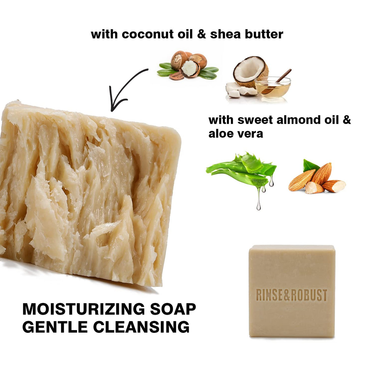 Soap Bar Rinse & Robust Mens Soap 6Pack Bar Soap for Men 150g(Pack of 6) 🍁 All In One Marketplace Canada