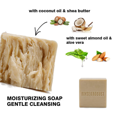 Soap Bar Rinse & Robust Mens Soap 6Pack Bar Soap for Men 150g(Pack of 6) 🍁 All In One Marketplace Canada