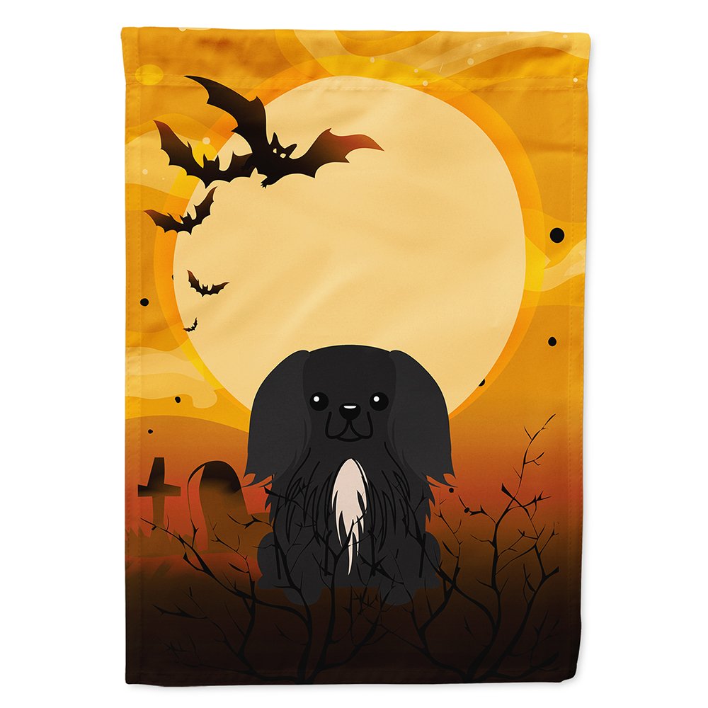 Caroline's Treasures BB4373CHF Halloween Pekingnese Black Flag Canvas House Size, Large, Multicolor
