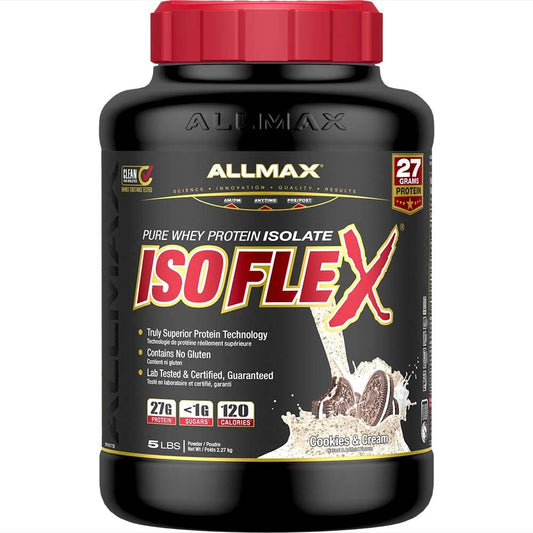 Isolat de protéine de lactosérum ALLMAX ISOFLEX, biscuits et crème, 5 lb
